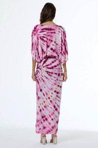 young fabulous & broke Lysa Top in electric fuchsia - women's blouse - detail view