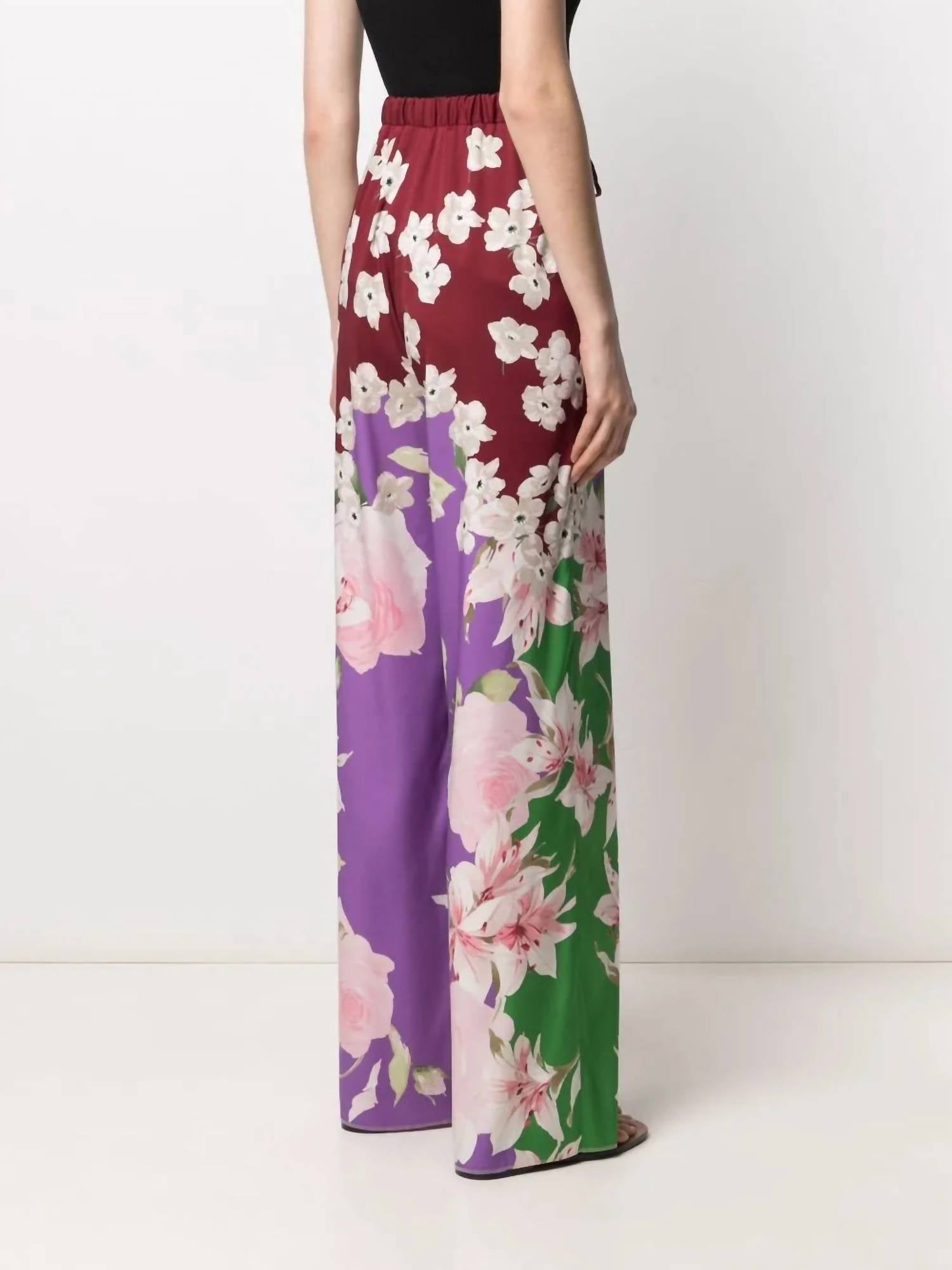 Valentino - Floral Print Pants