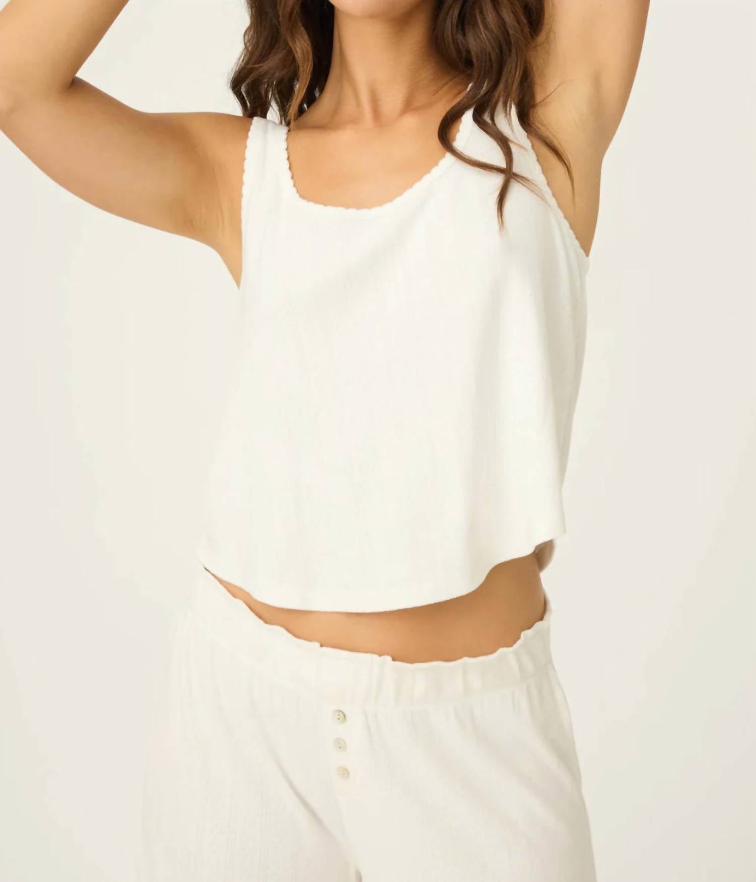Pj Salvage - Pointelle Essentials Tank Top