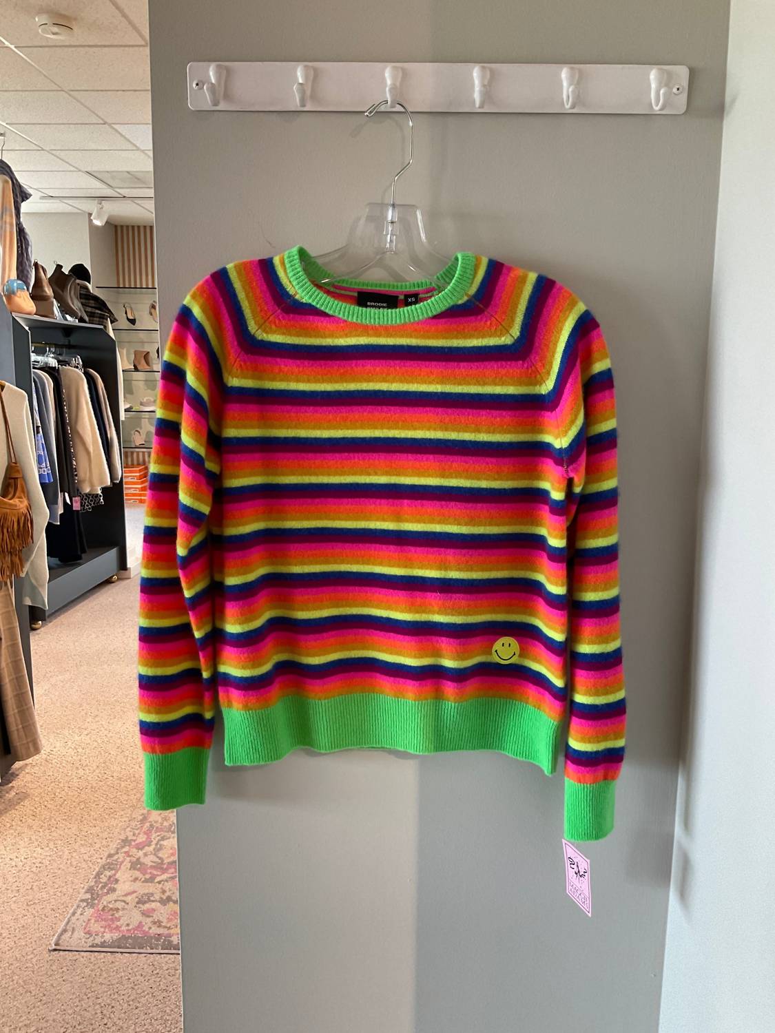 Brother Vellies - Women's Striped Smile Sweater