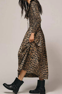 Damson Madder - Harper Shirred Midi Dress