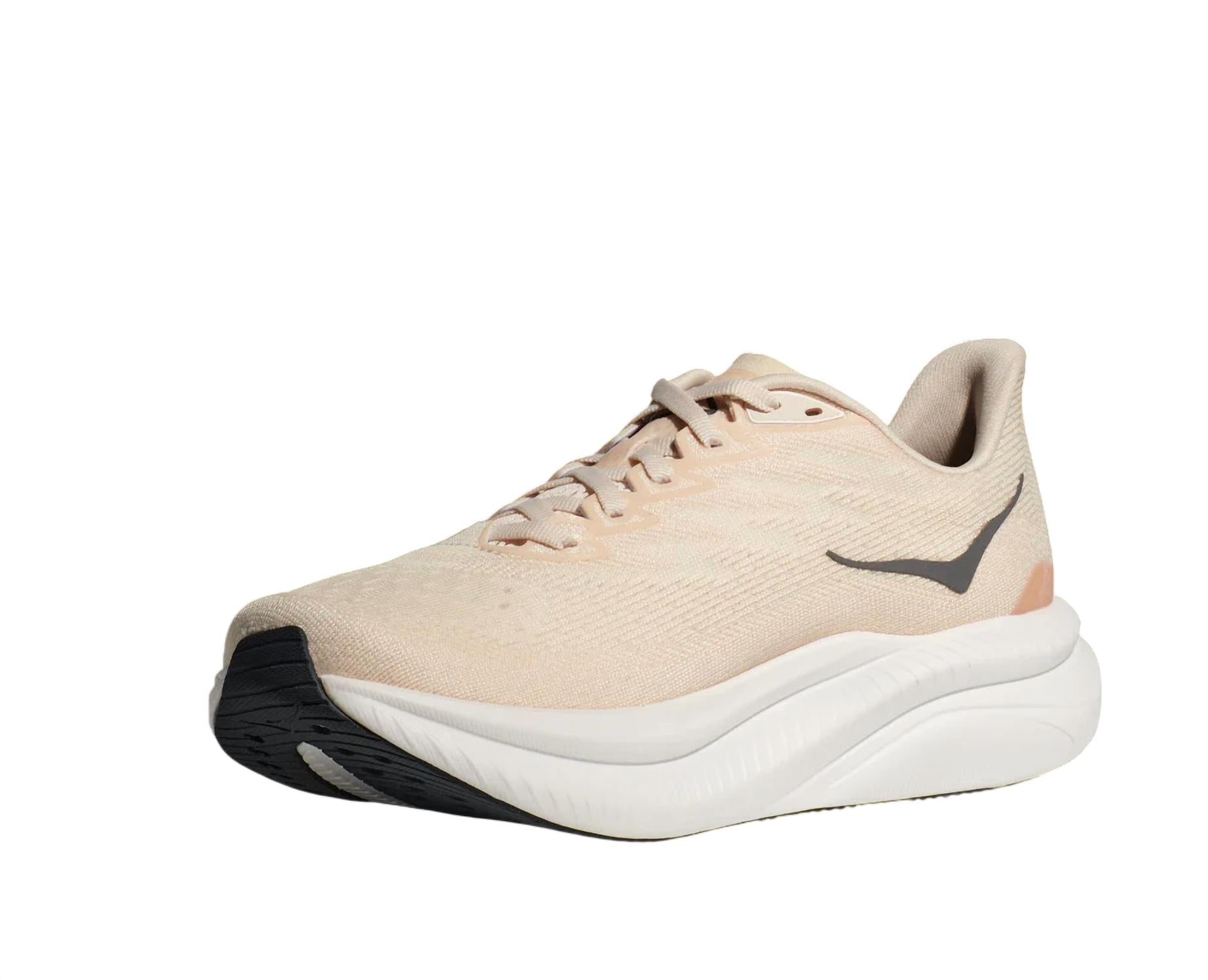 Hoka Women's Mach 6 Low Top Sneakers in eggnog vanilla - women's sneaker - view 4