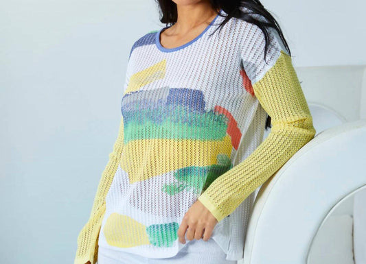 Angel Apparel - Brush Stroke Scoop Neck Top