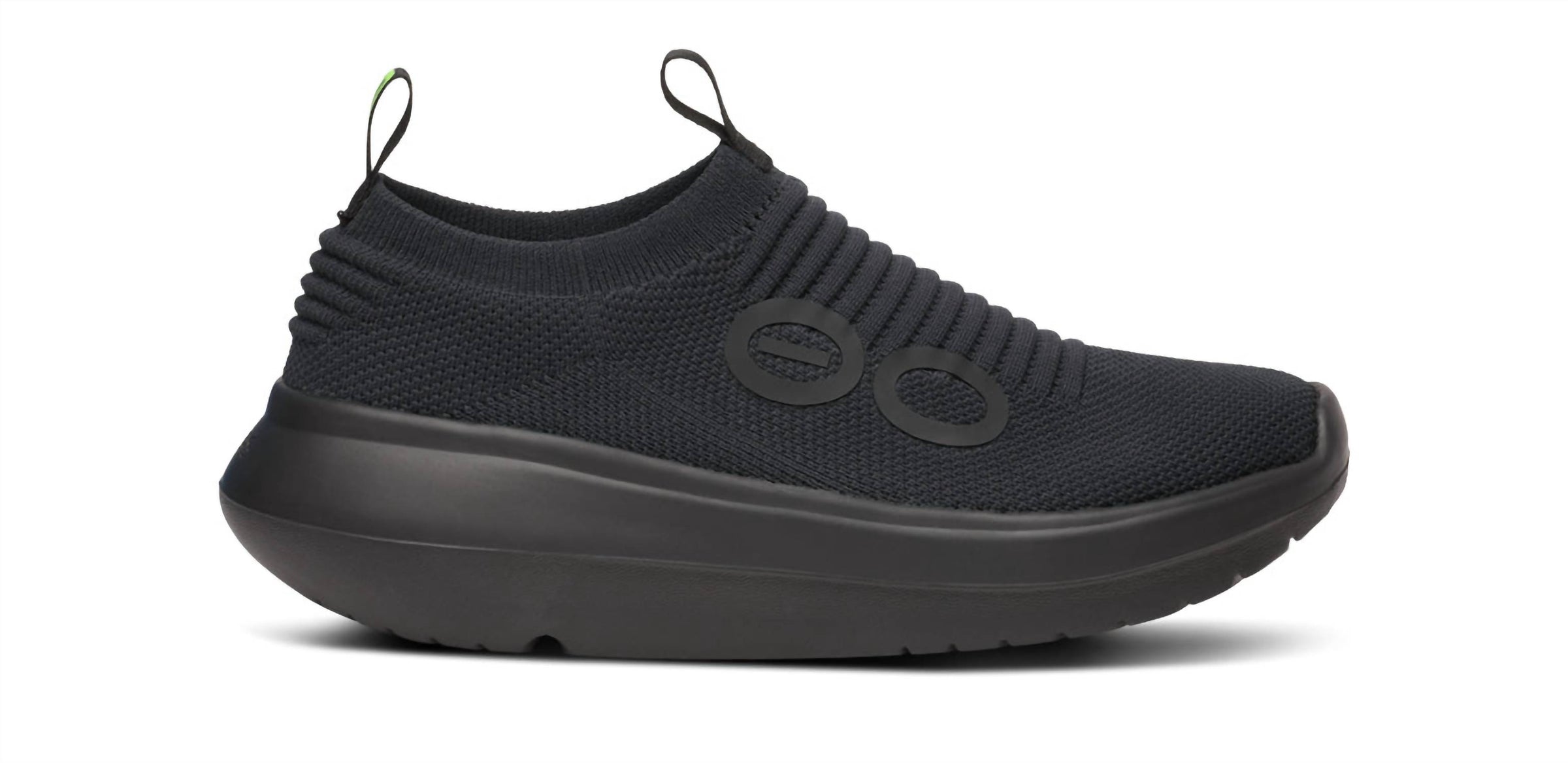 OOFOS Women's Oomy Zen Slip-on Shoe in black - women's shoe - alternate view