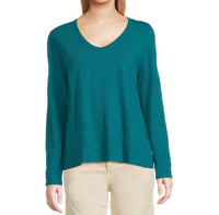 Elliott Lauren - Long Sleeve V-neck Knit Top
