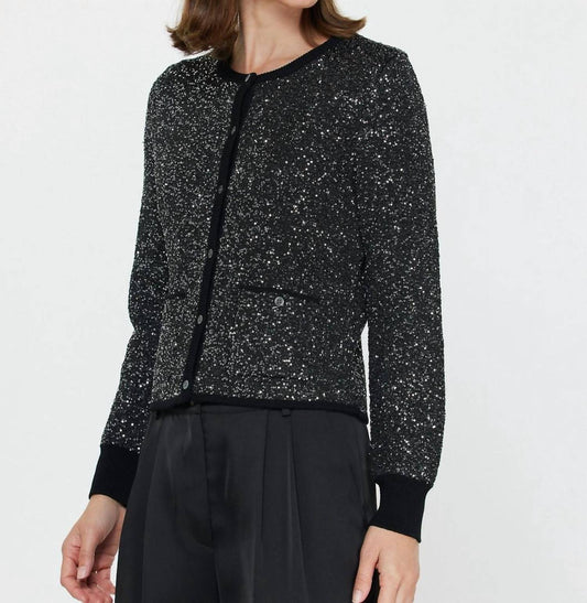 Current Air - Shimmer Button Down Cardigan