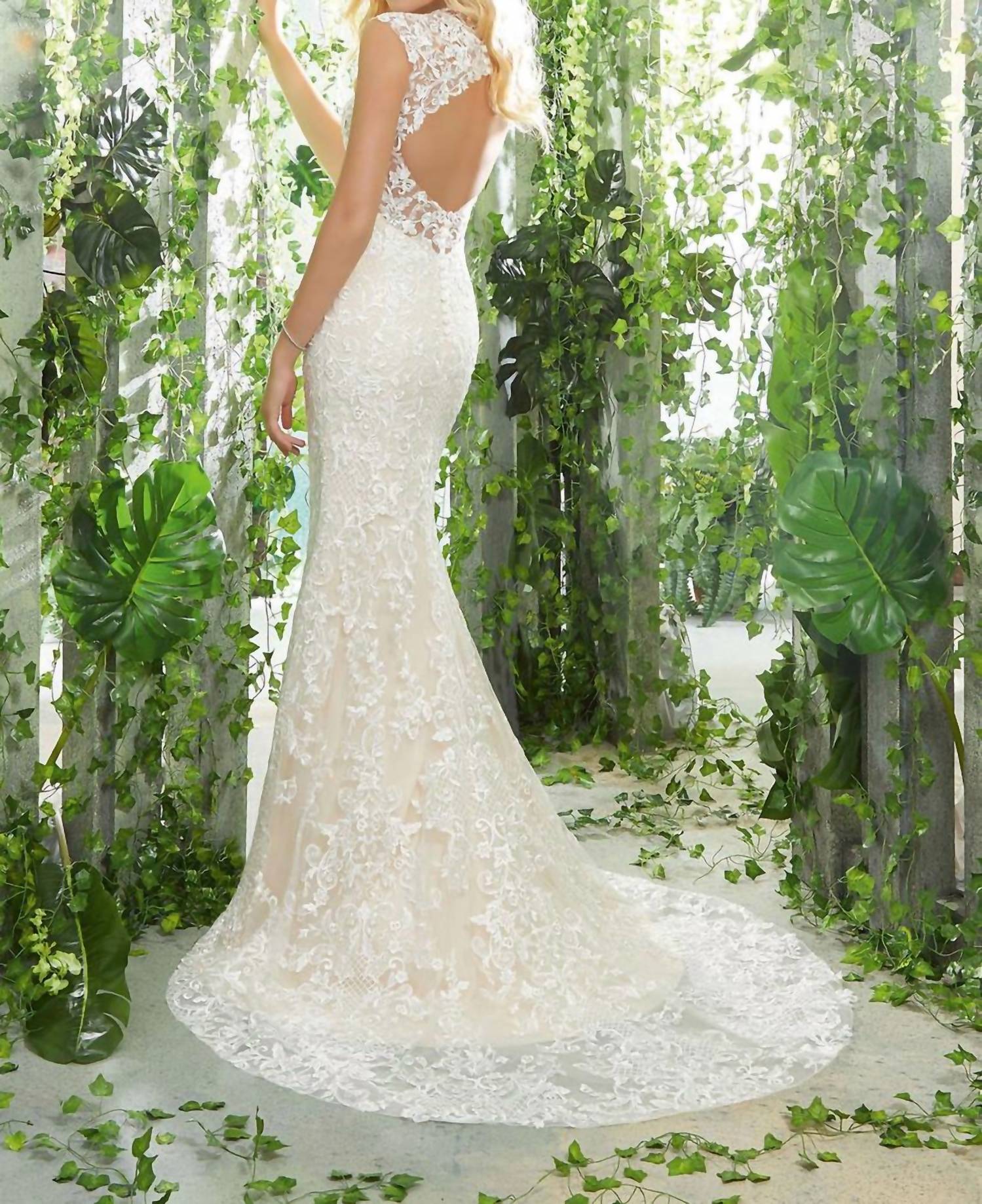 Morilee - Polly Frosted Embroidered Gown