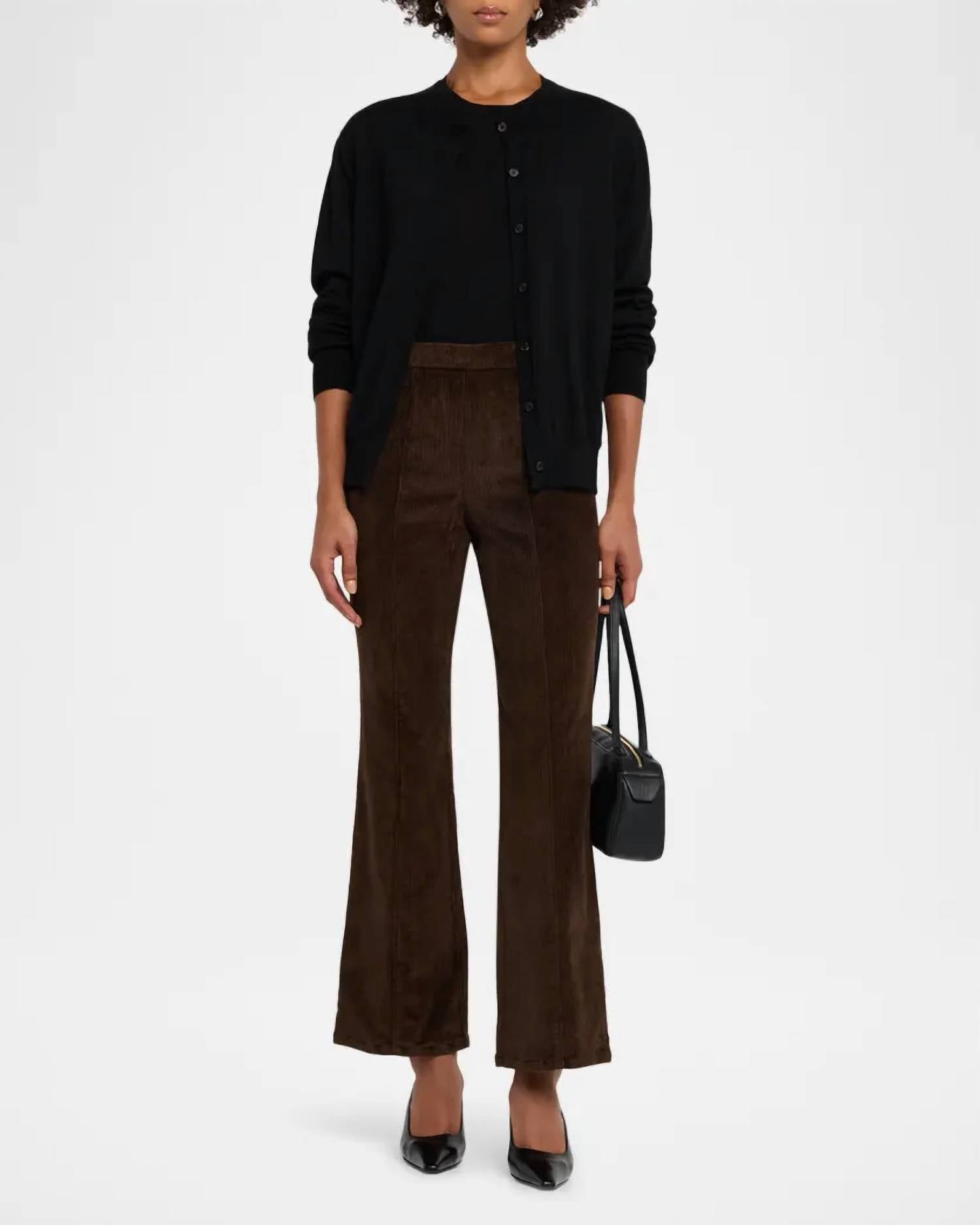 Sprwmn - Ankle Flare Pants with Princess Seams