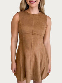 Klesis - Slick And Suede Mini Dress