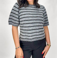 Sanctuary - Short Sleeve Shine Sweater Tee
