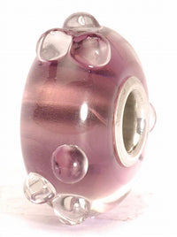 Trollbeads Women's Flower Bud Glass Bead Charm in pink - women's accessory