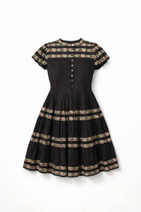 Sea - Women's Sybil Embroidery Flutter Sleeve Minidress