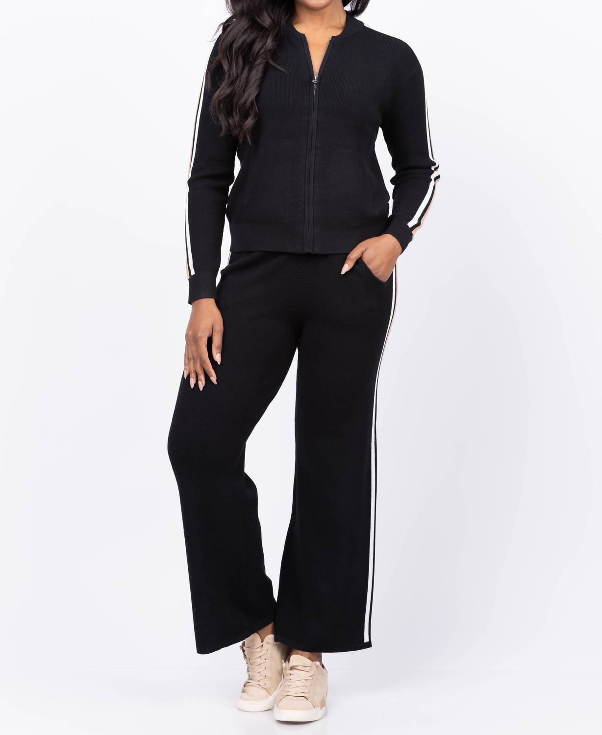 J. Society - Thermal Striped Full Leg Pants