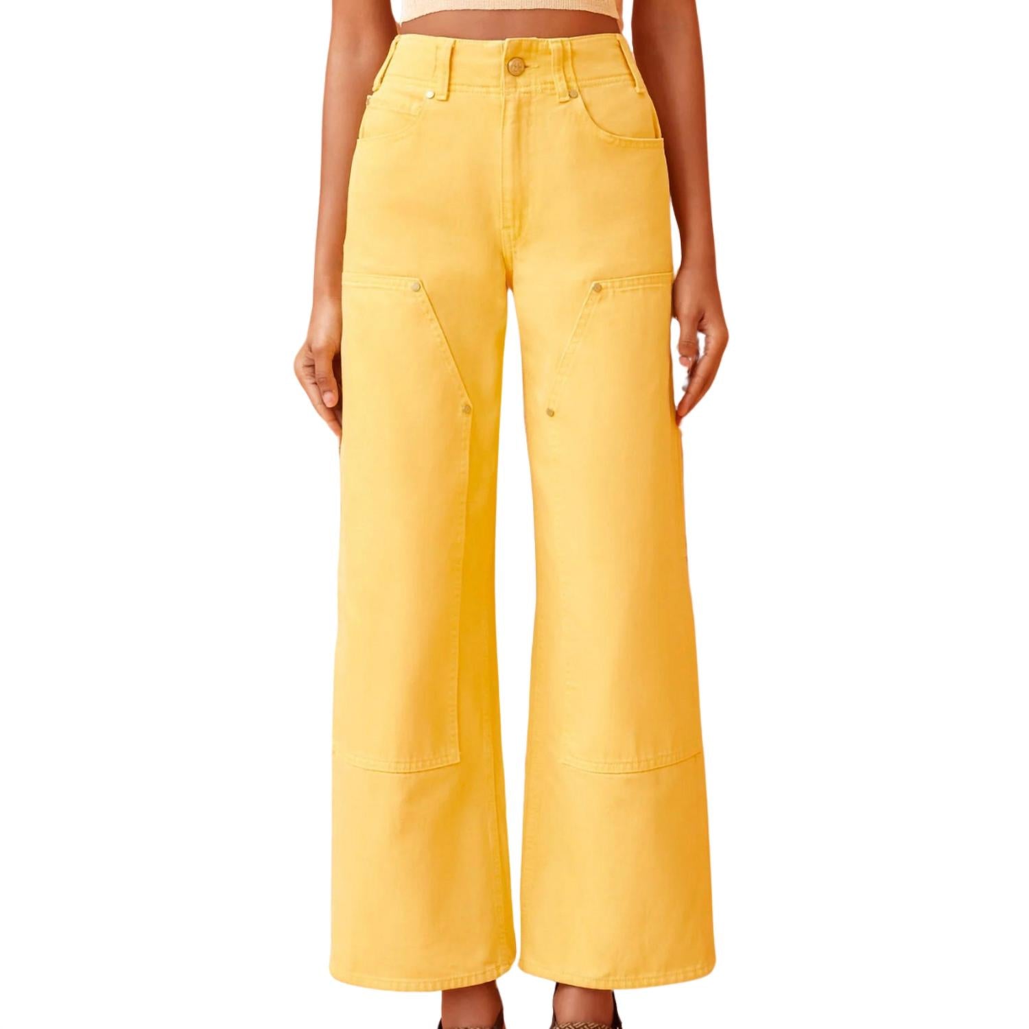 Ulla Johnson Women's The Olympia Jean in dandelion wash - women's pants