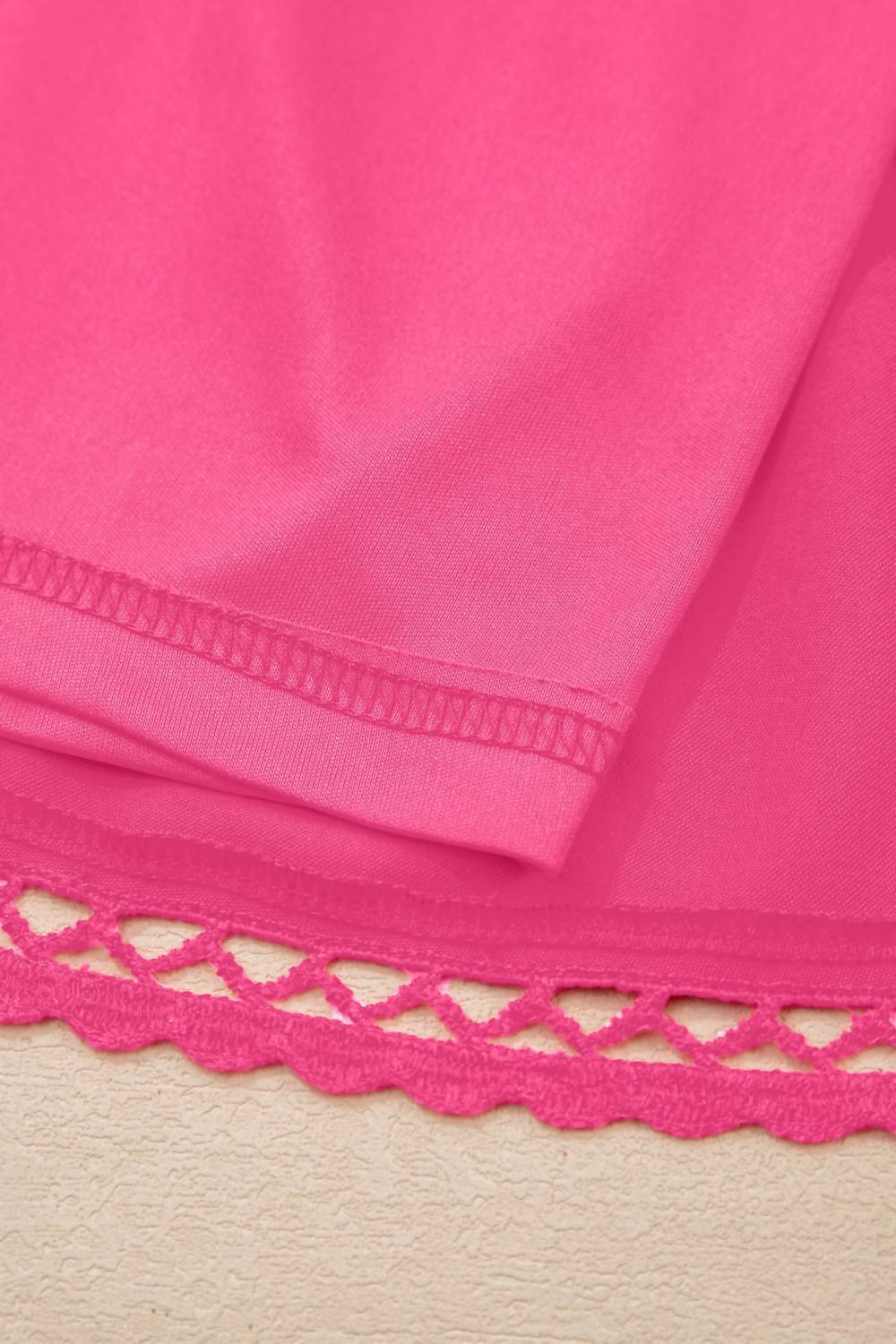 Dear Lover - Frilled Elastic Waist Lace Trim Boho Ruffled Shorts - Plus