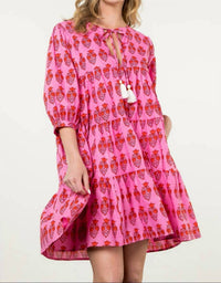 Thml - Katie Block Print Long Sleeve Floral Dress