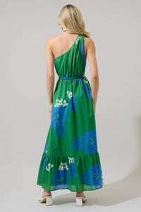 Sugarlips - Hemmi Floral Elya One Shoulder Maxi Dress