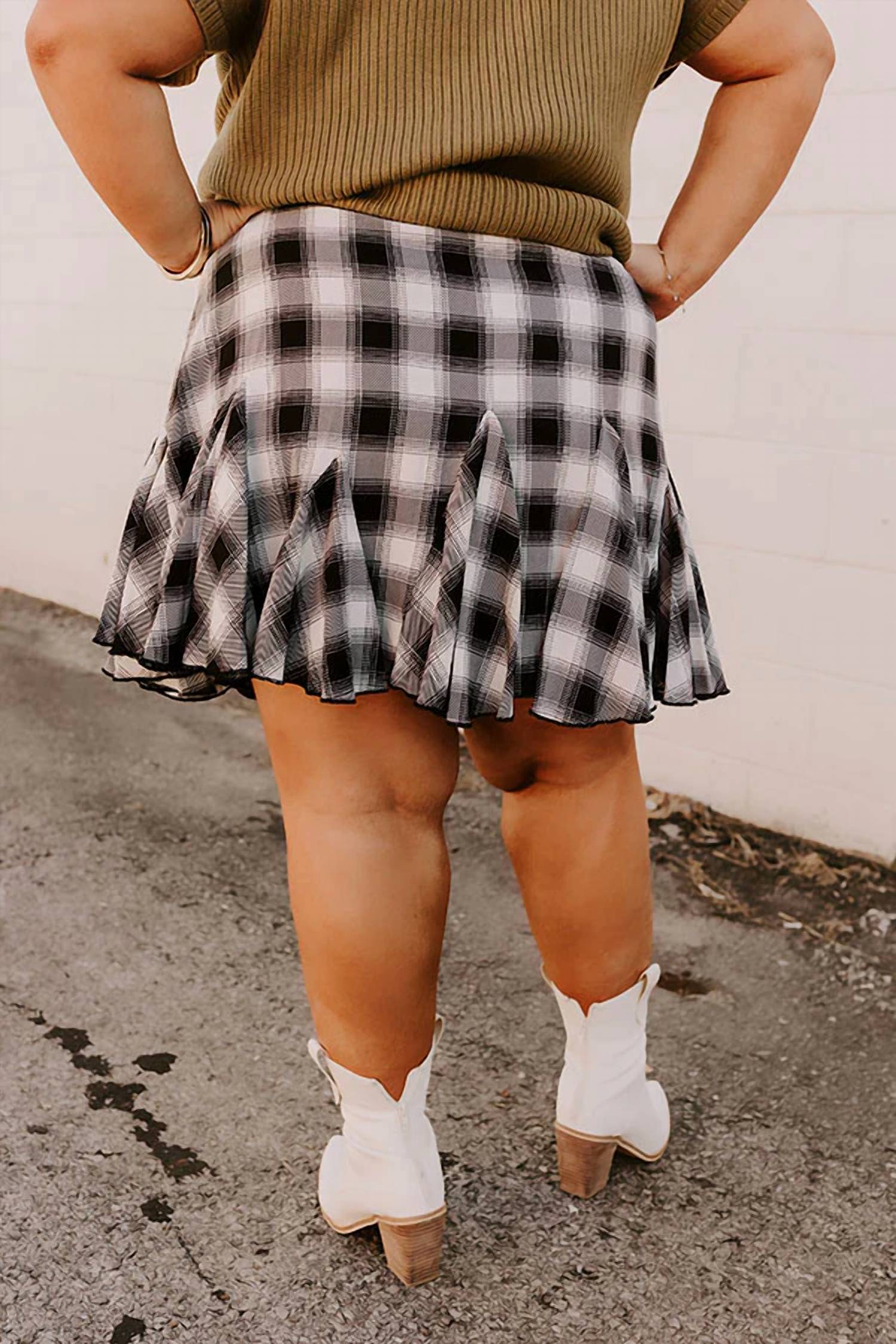 Entro - Small Town Holiday Skirt - Plus
