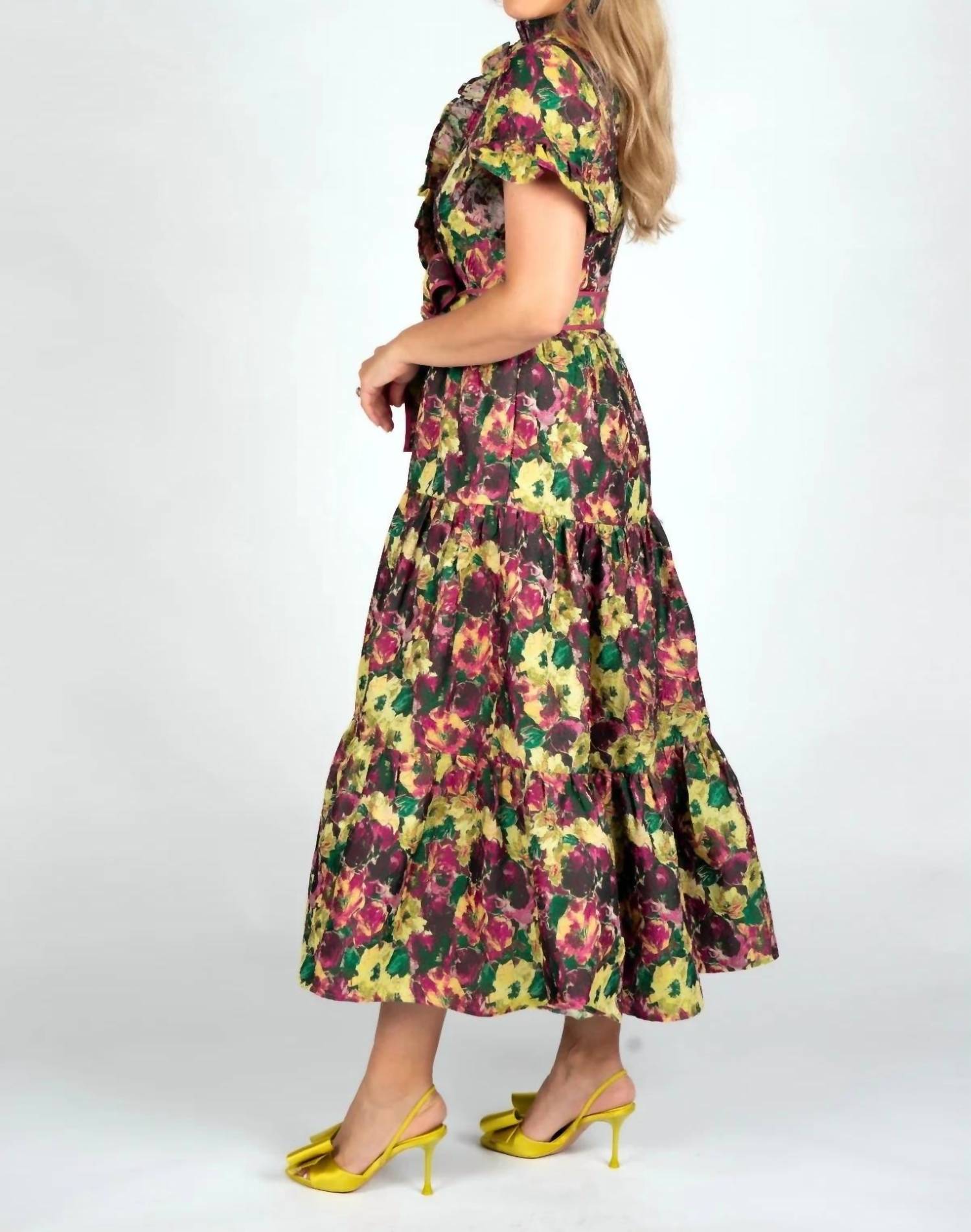 Sincerely Ours Lena Dress in floral - women's dress - detail view