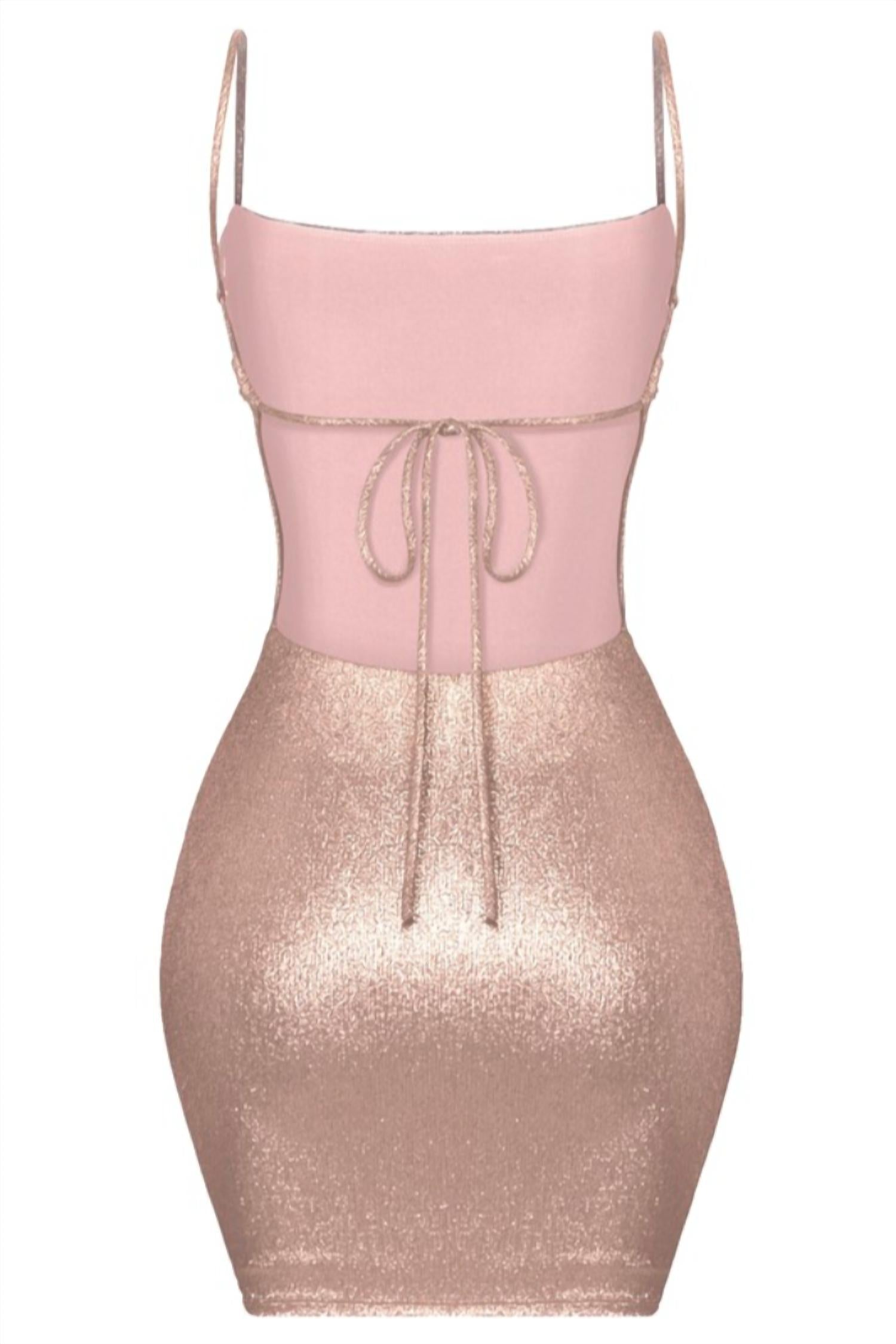 Metallic Mini Dress