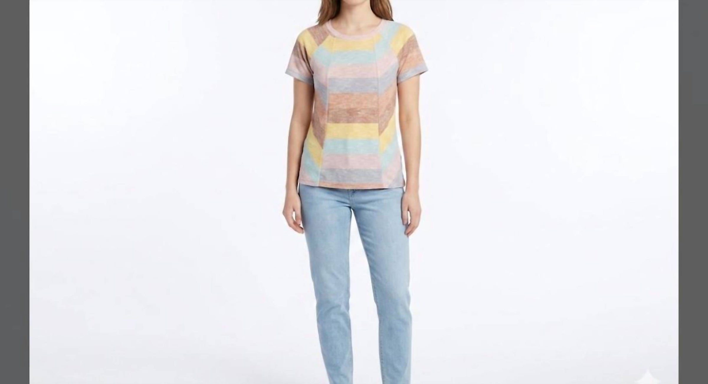 2 Liv - Stripe Union Jack Raglan Tee