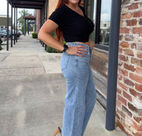 Risen - Karsyn High Rise Wide-leg Hem Jeans