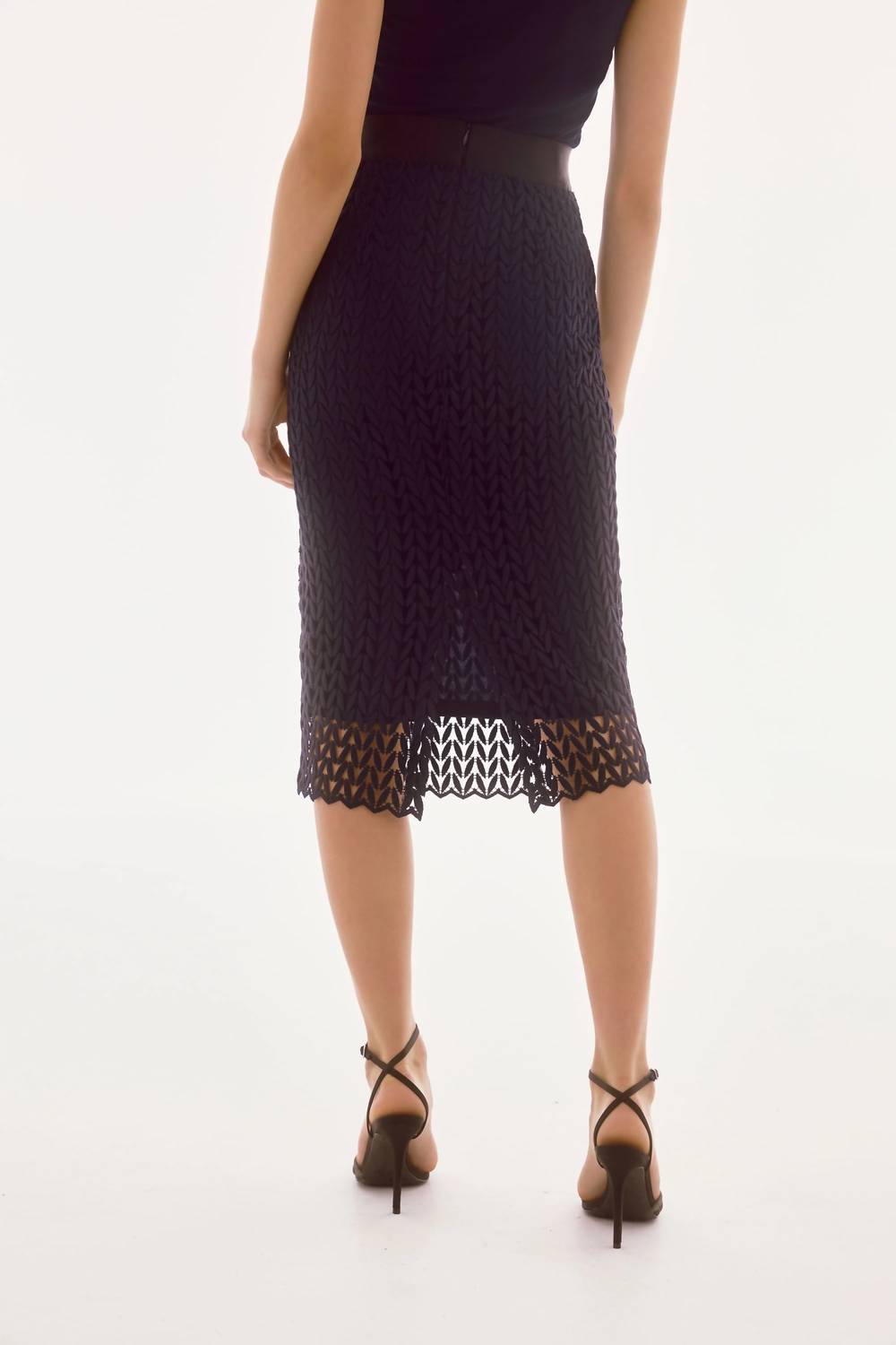 Joseph Ribkoff - Guipure Lace High Waist Pencil Skirt