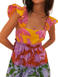 Farm Rio - Tropical Swing Mix Mini Dress