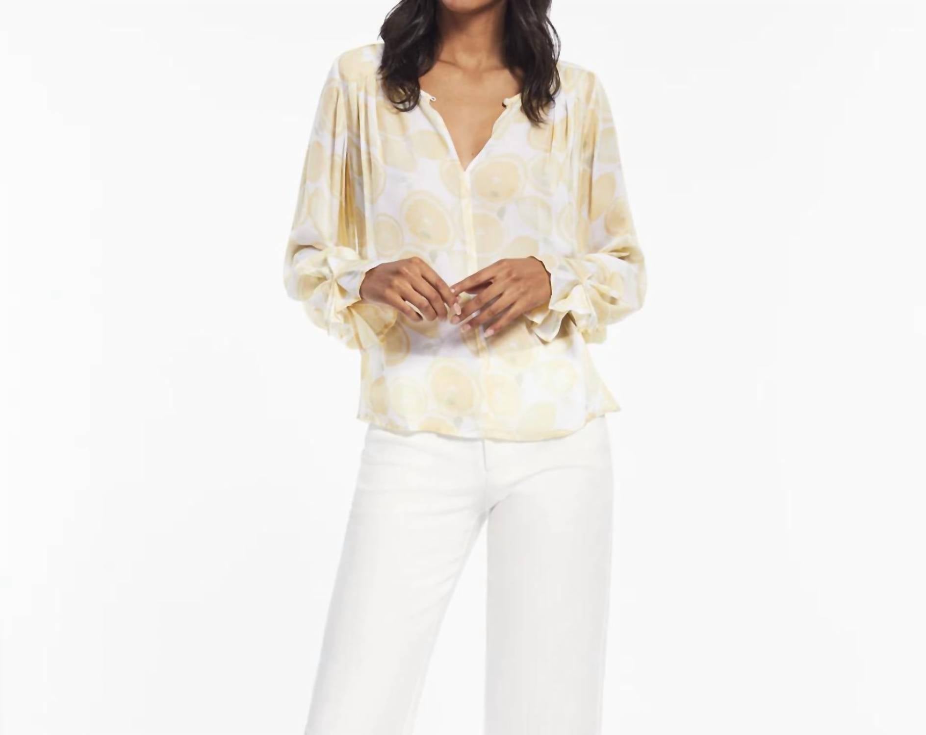 Ecru - Winslet Print Blouse