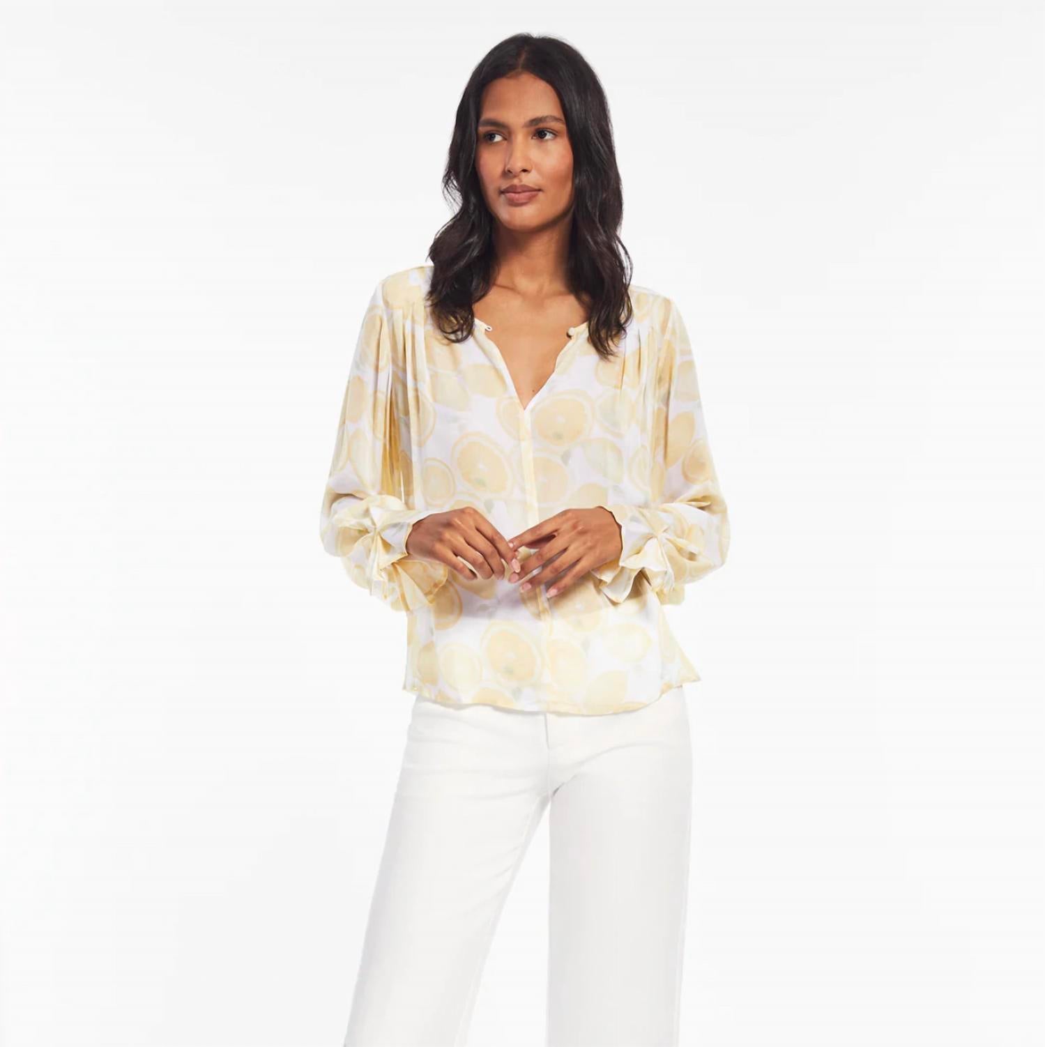 Ecru - Winslet Print Blouse