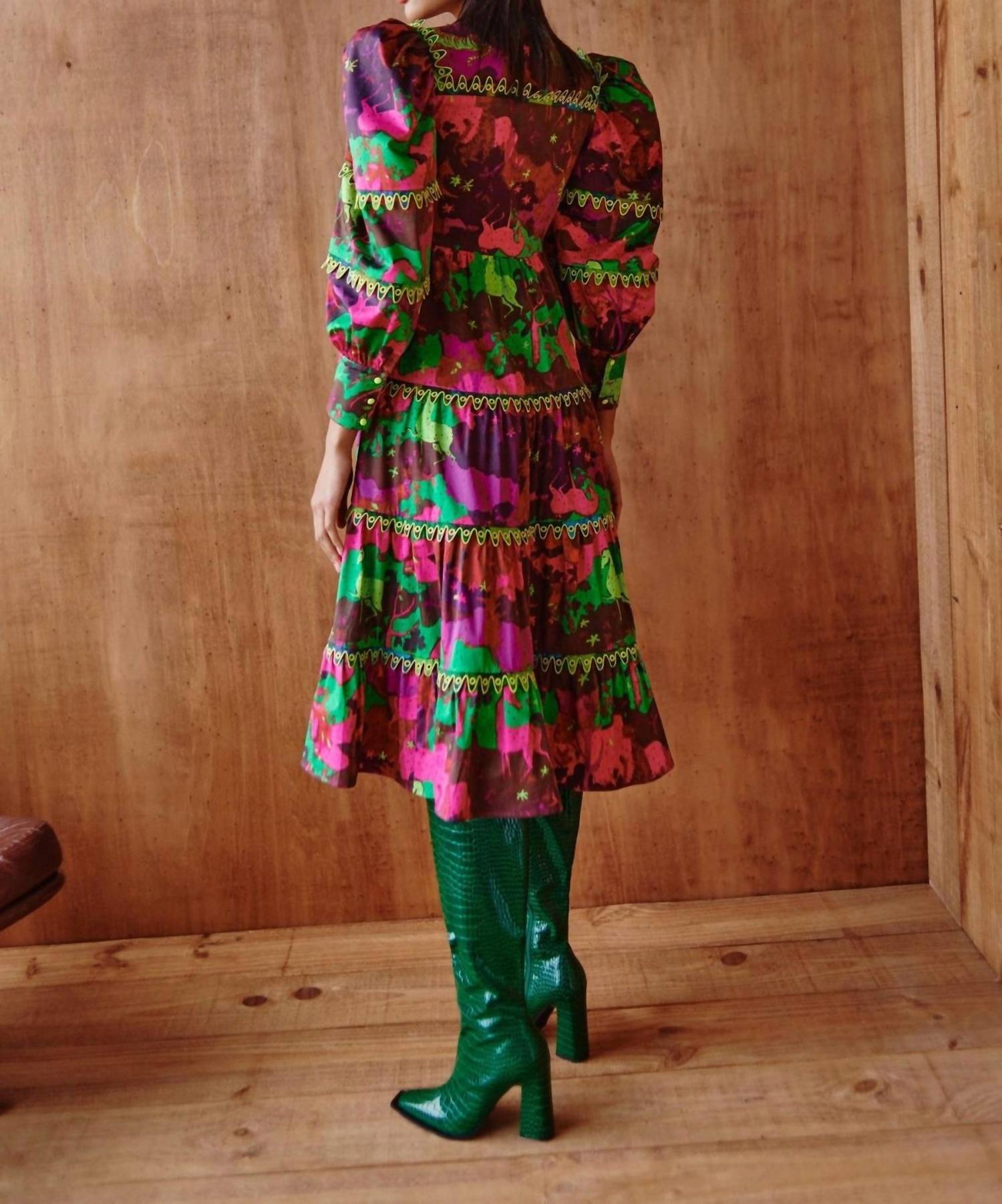 Celia B - Tiered Hasu Midi Dress