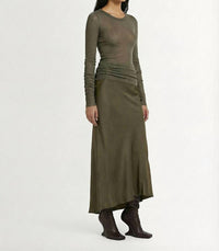 Rick Owens - Gonna Calf Bias Skirt