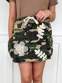 Pol - Petal Patrol Cotton Camo Skirt