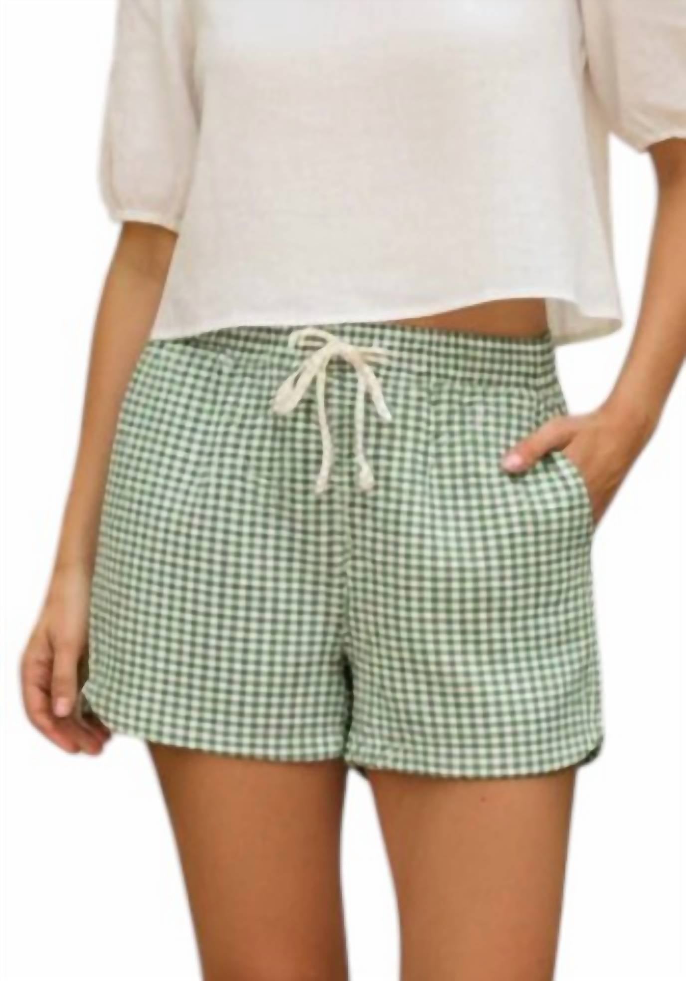 Entro - Clover Gingham Shorts