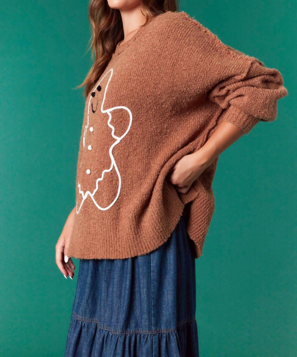 Fantastic Fawn - Gingerbread Man Sweater