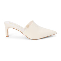 Matisse Women's Garrett Heeled Mule in ivory - women's shoe - detail view