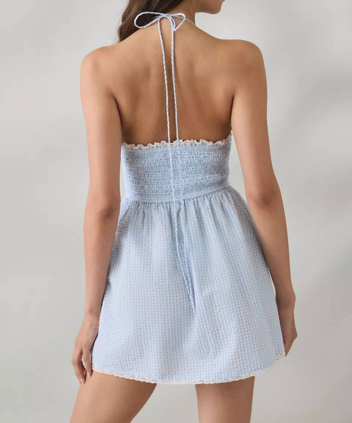 Loveshackfancy - Khloe Halter Neck Mini Dress