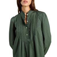 TROVATA Eve Shift Dress in green - women's dress - detail view