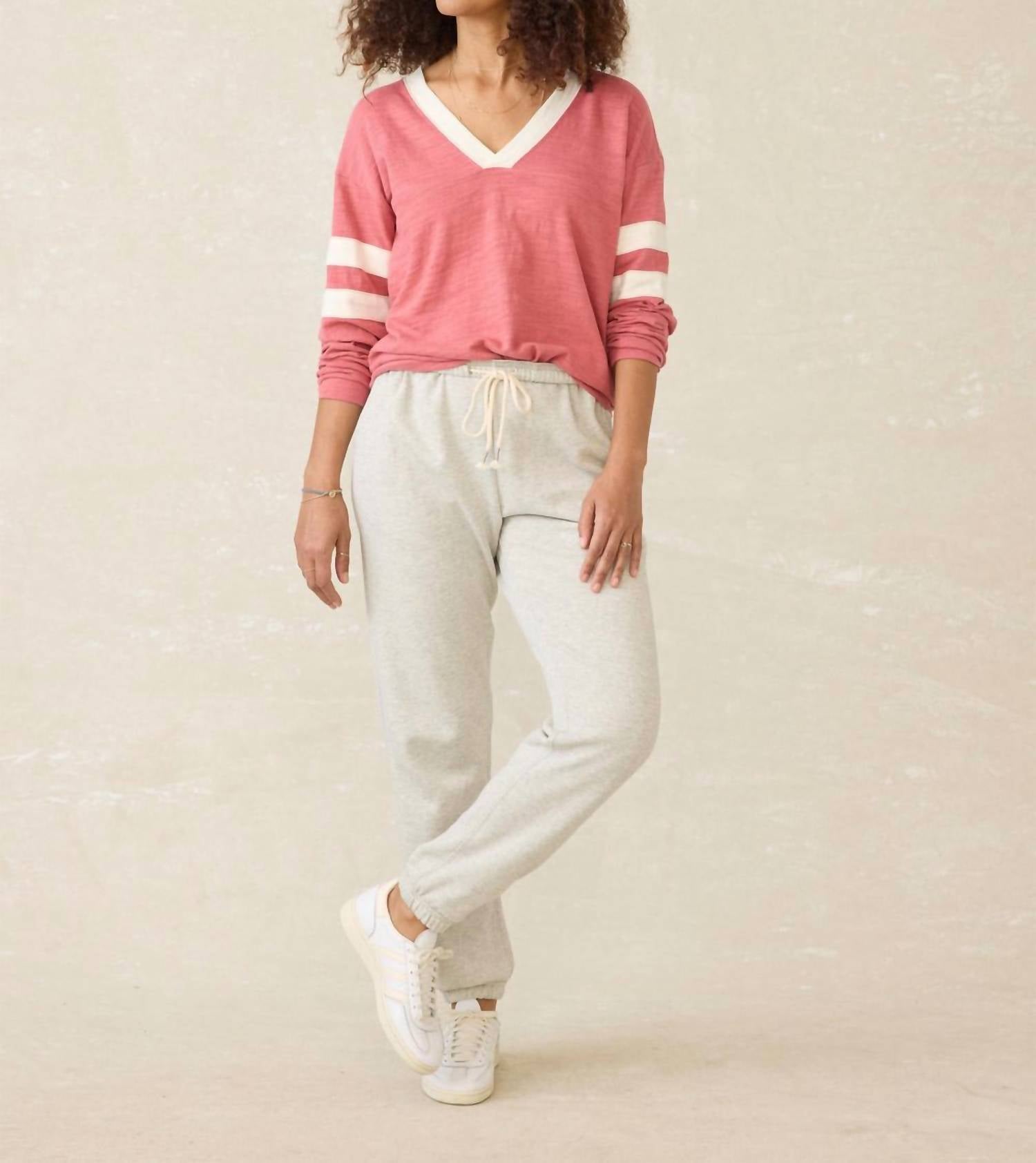 Faherty - Sunwashed Slub V-neck