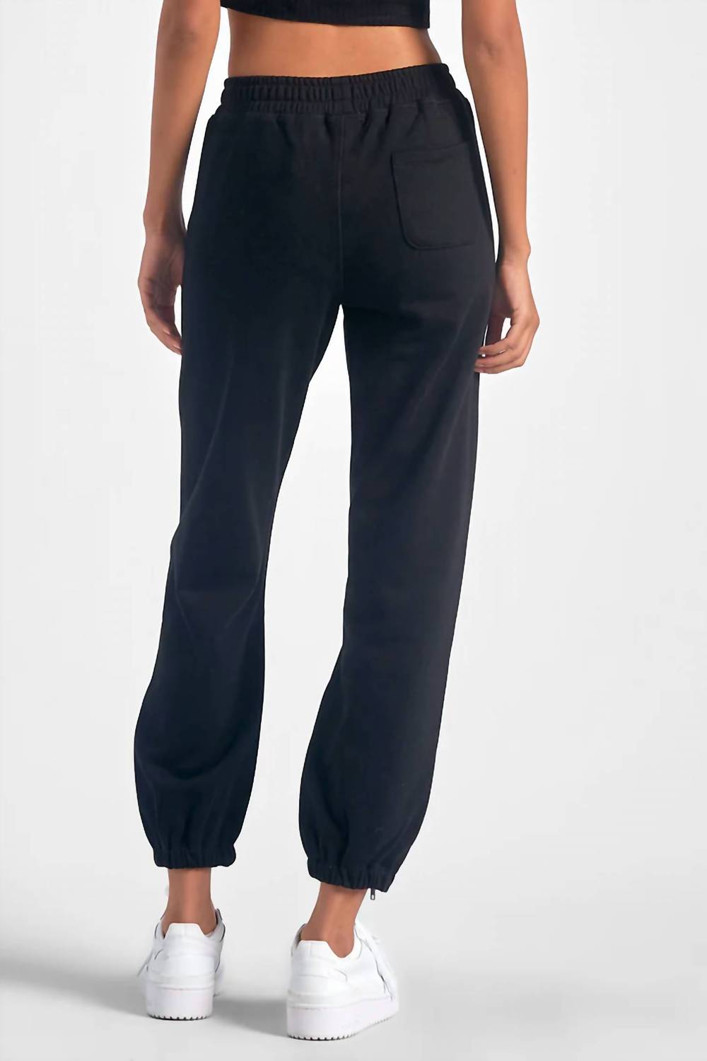 Elan - Ankle Zipper Relaxed Jogger