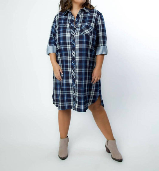 Finley - Alex Worker Plaid Dress - Plus