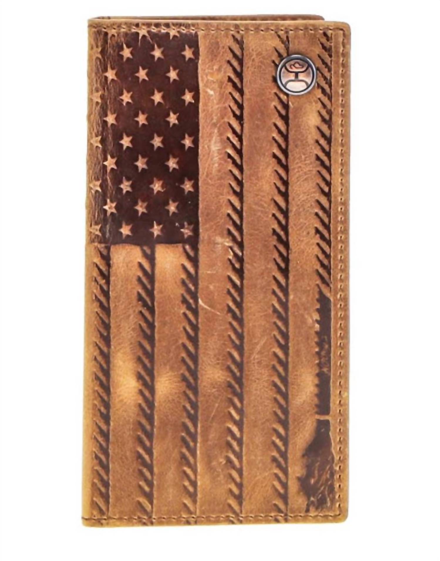 HOOEY Liberty Roper Wallet in tan - men's bag