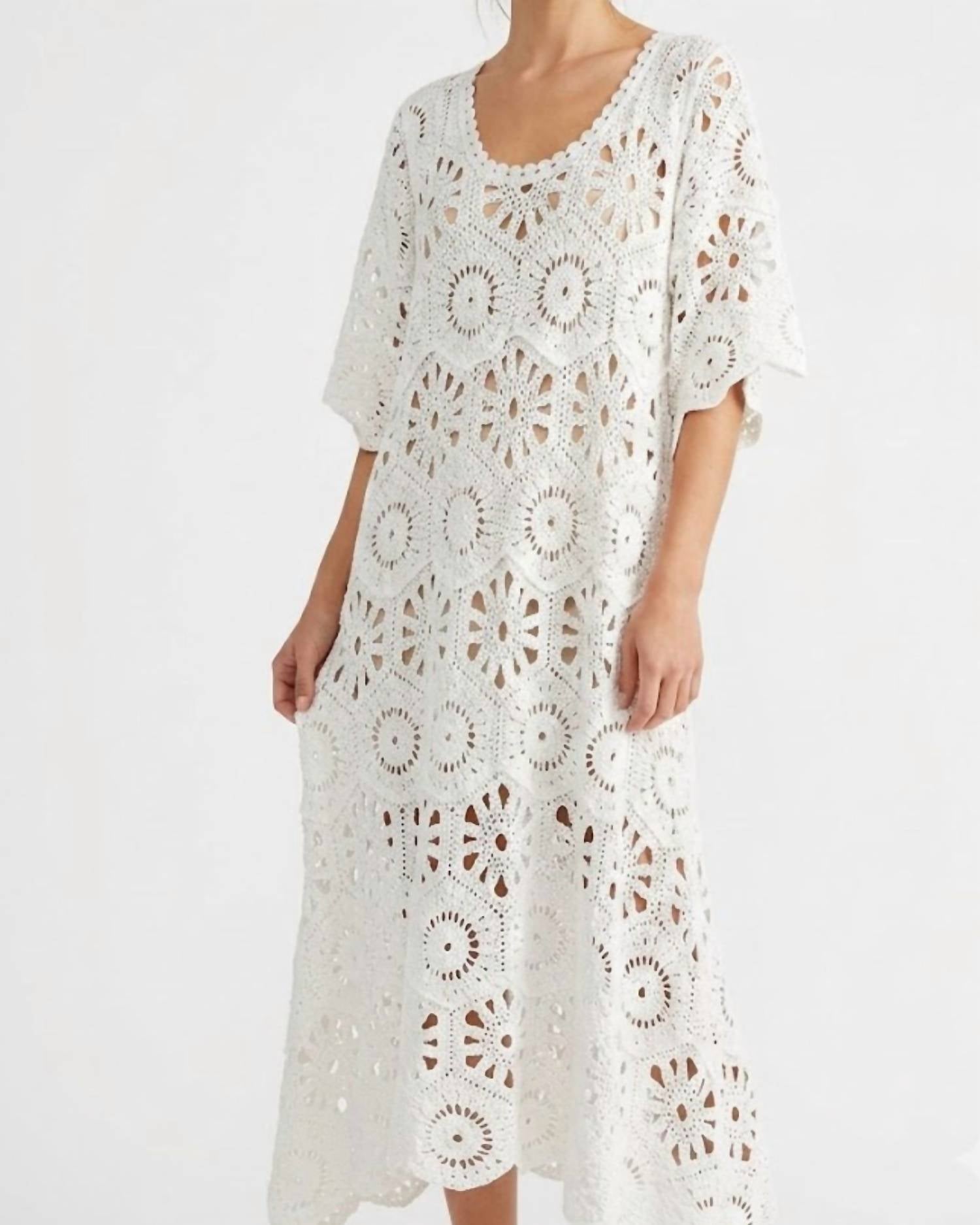Pol - Cotton Crochet Dress