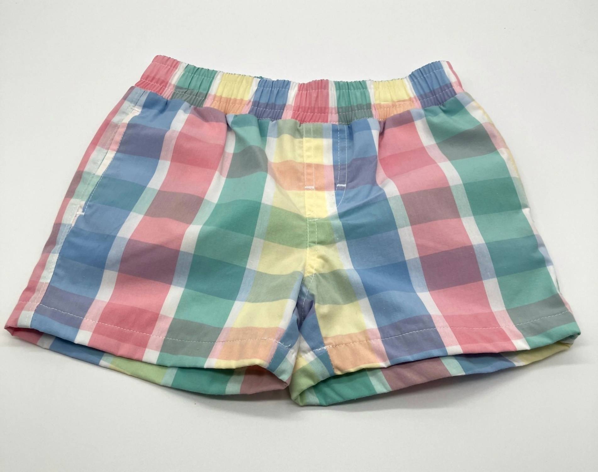 The Beaufort Bonnet Company Girls' Sheffield Short in piedmont plaid - kids' shorts