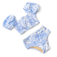 Shade Critters - Smocked Puff Sleeve Two Piece Swimsuit