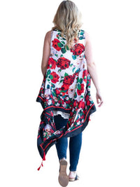 Southern Grace - Rose Vest with Tassels
