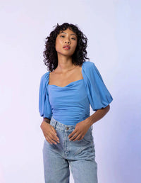 Line And Dot - Allison Cowl Neck Top