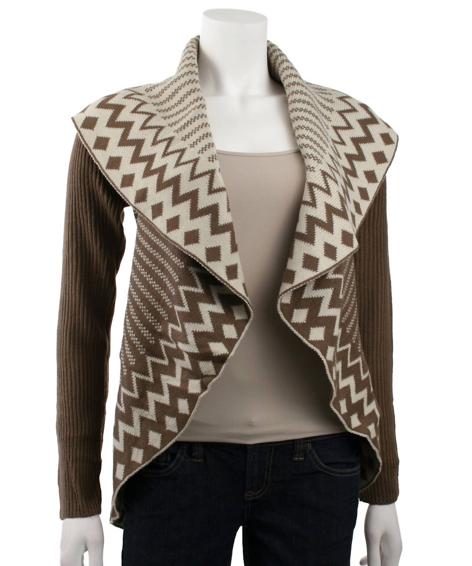 Ya Los Angeles - Long Sleeve Ribbed Cardigan