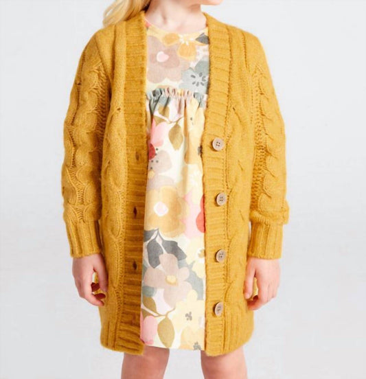 Mayoral - Honey Braided Knit Cardigan