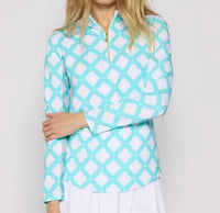 G Lifestyle - Quarter-zip Mock Neck Top
